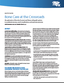 Screen shot of first page: Bone Care at the Crossroads